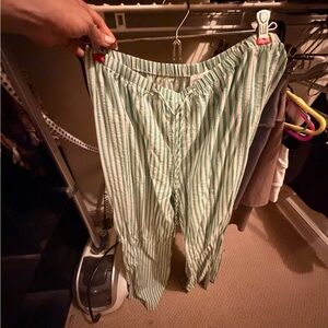 Sienna Sky Teal and White Striped Shorts